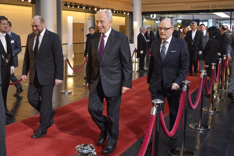 Fotografie 13: Official visit of the President of Israel to the European Parliament in Strasbourg