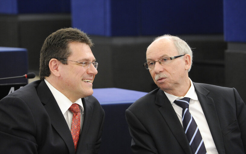 Fotografi 1: Plenary Session week 11 2013 in Strasbourg - Preparations for the European Council meeting