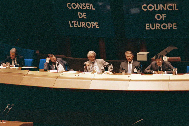 Foto 42: Session of the Council of Europe in the hemicycle in Strasbourg