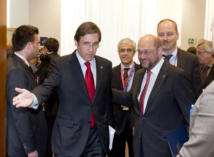 Photo 4 : EP President attends the European Council meeting in Brussels