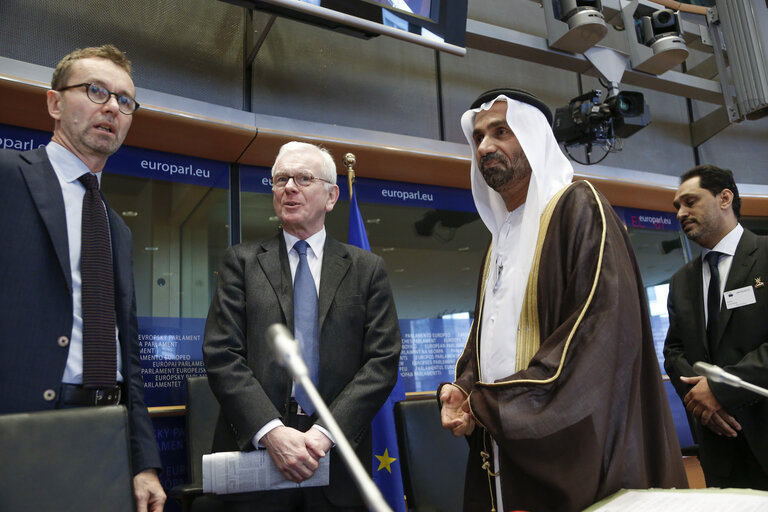 Zdjęcie 50: AFET committee meeting.  Ahmed Bin Mohammed AL-JARWAN, speaker of the Arab parliament