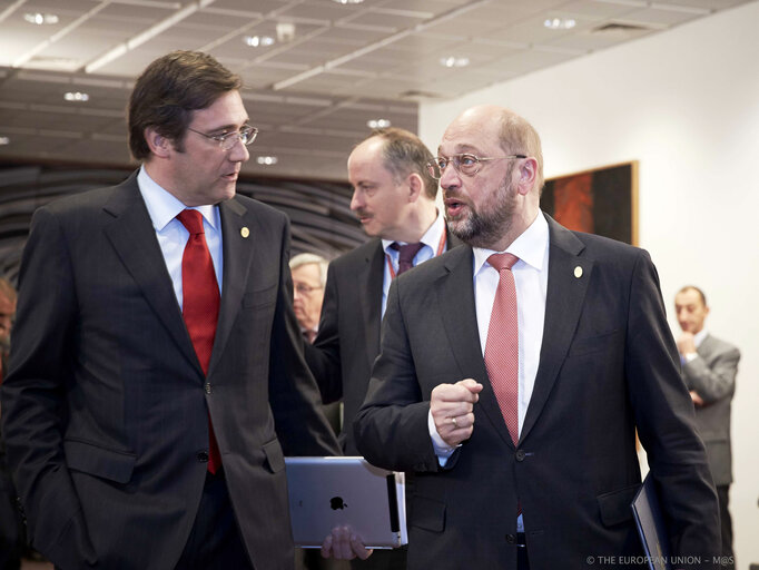 Photo 2 : EP President attends the European Council meeting in Brussels