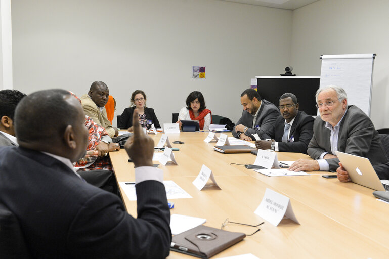 Valokuva 8: Mep's meet with a Group of Sudan Young Political Leaders