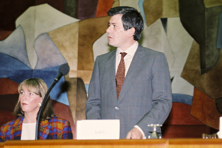 Foto 44: 11th session of the ACP-EEC Joint-Parliamentary Assembly (Assemblee paritaire) in Luxembourg from 24 to 28 September 1990