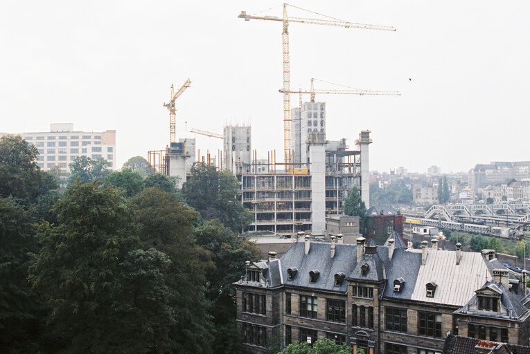 Foto 47: The PHS building construction site in Brussels near the station of Brussels-Luxembourg (former Leopold quarter)