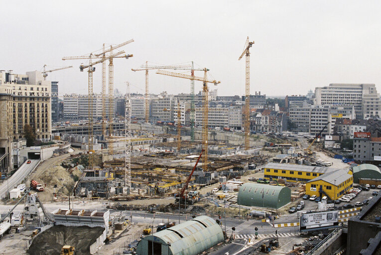 Foto 45: The Justus Lipsius EU Council construction site in Brussels