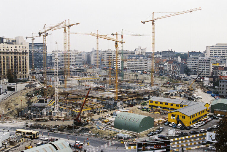 Foto 44: The Justus Lipsius EU Council construction site in Brussels