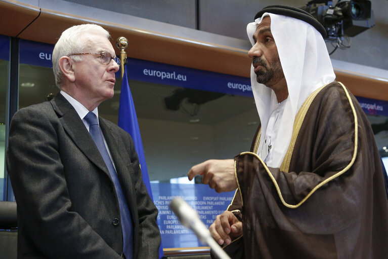 Zdjęcie 48: AFET committee meeting.  Ahmed Bin Mohammed AL-JARWAN, speaker of the Arab parliament