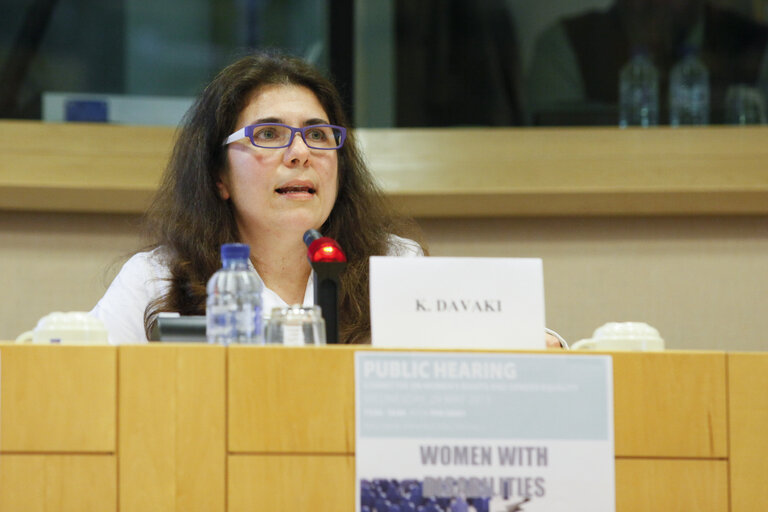Fotografi 19: FEMM Committee - Public Hearing on Women with disabilities