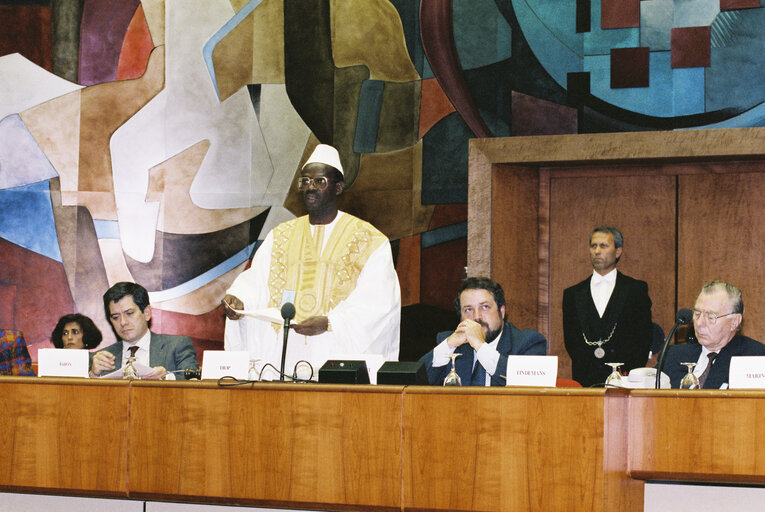 Foto 10: 11th session of the ACP-EEC Joint-Parliamentary Assembly (Assemblee paritaire) in Luxembourg from 24 to 28 September 1990