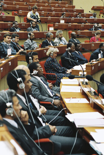 Foto 26: 11th session of the ACP-EEC Joint-Parliamentary Assembly (Assemblee paritaire) in Luxembourg from 24 to 28 September 1990