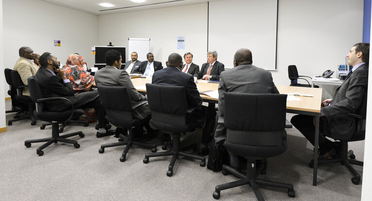 Foto 1: Mep's meet with a Group of Sudan Young Political Leaders