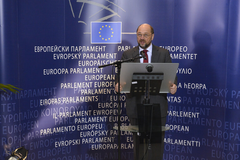 Photo 9 : Press conference of Martin SCHULZ - EP President on the Multiannual Financial Framework (MFF)