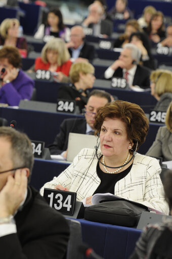 Foto 5: Antigoni PAPADOPOULOU in Plenary session week 11 2013