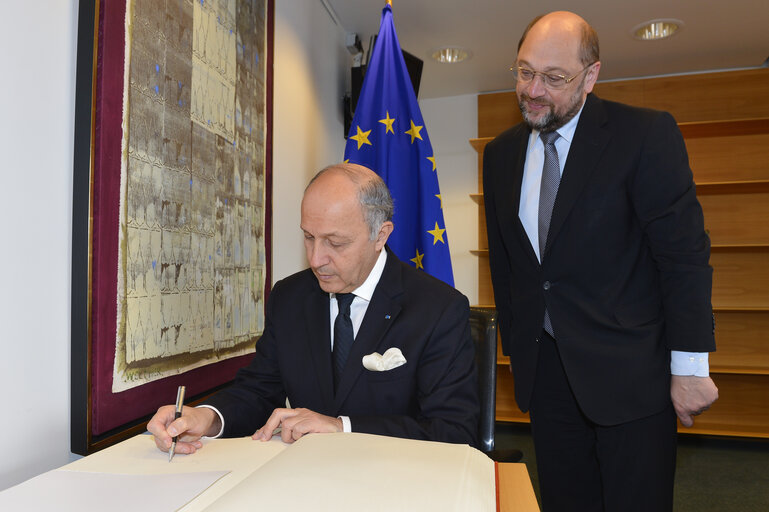 Fotó 8: EP President meets with Meeting with  French Minister for Foreign Affairs