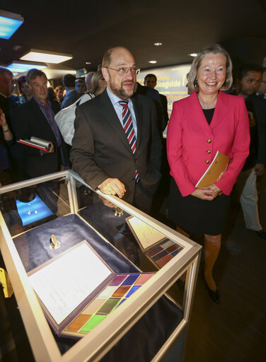 Valokuva 6: Nobel Exhibition in the Parlamentarium. Inauguration of the Nobel Peace Center exhibition