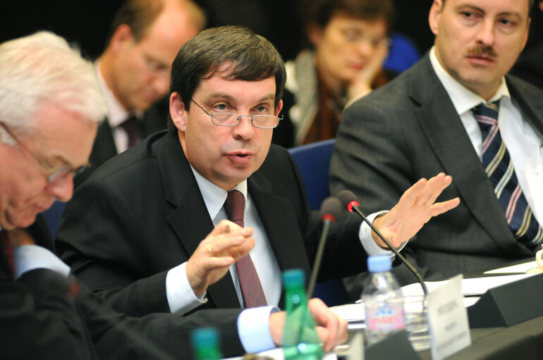 Fotografie 10: EP President meets with the Vice-Presidents in Strasbourg