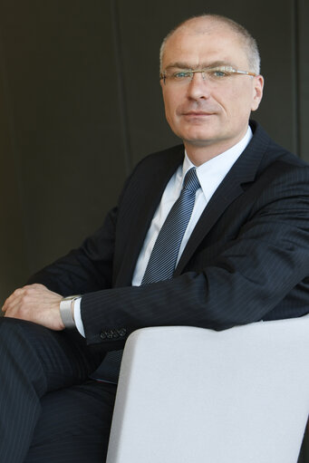 Portrait of Peter SIMON at the EP in Strasbourg.