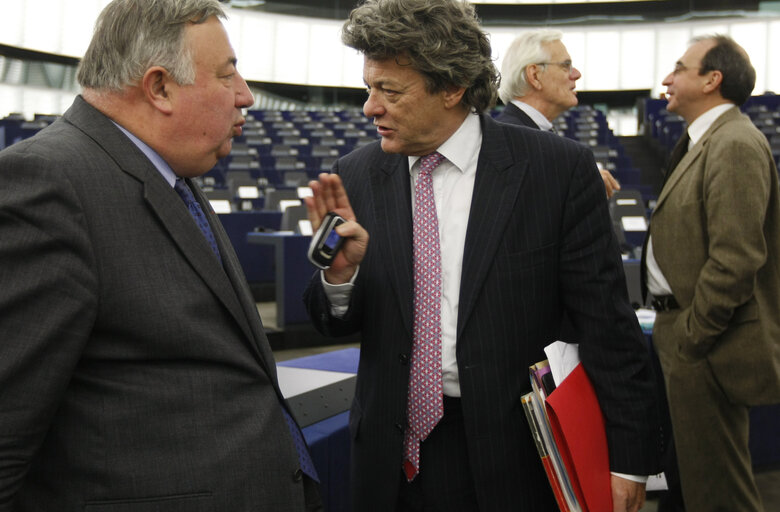 Fotografia 11: EP President attends the Joint Parliamentary Meeting between the European Parliament and the National Parliaments dedicated to Energy and Sustainable Development