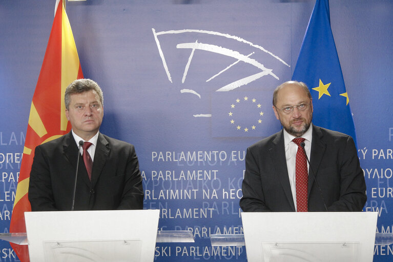 Martin SCHULZ - EP President meets with Gjorge IVANOV, President of the Former Yugoslav Republic of Macedonia