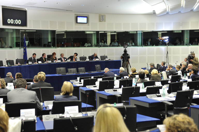 Fotografi 5: ECON Committee meeting.  Nomination ECB board.