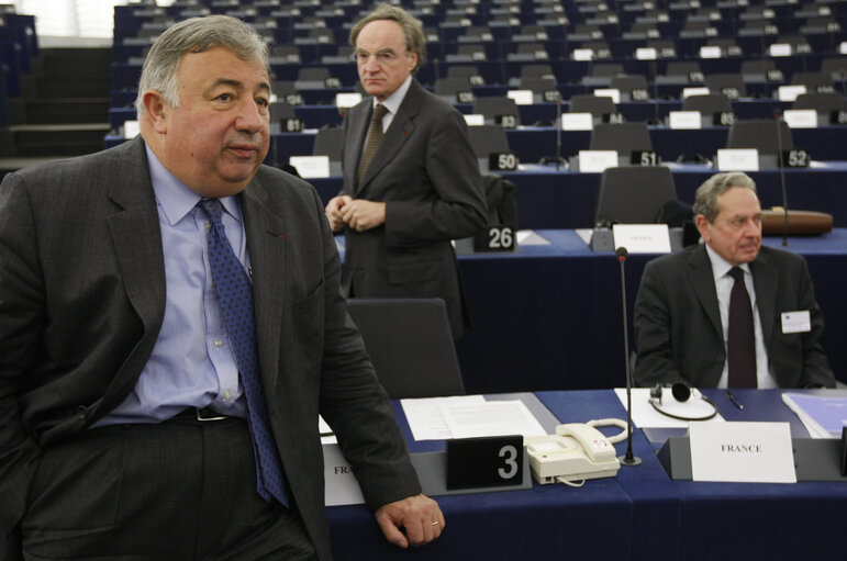 Fotografia 13: EP President attends the Joint Parliamentary Meeting between the European Parliament and the National Parliaments dedicated to Energy and Sustainable Development