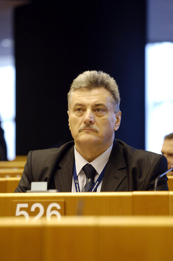 Photo 10: MEP Nicolae Vlad POPA attends a plenary session in Brussels