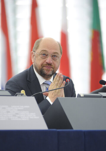 Photo 36: Plenary Session in Strasbourg - Week 43  European Council and European Commission statements