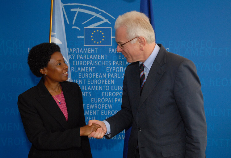 Fotografie 3: EP President meets the UN deputy Secretary-General.