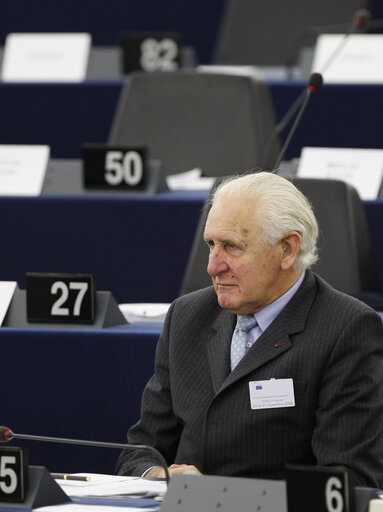 Fotografie 6: EP President attends the Joint Parliamentary Meeting between the European Parliament and the National Parliaments dedicated to Energy and Sustainable Development