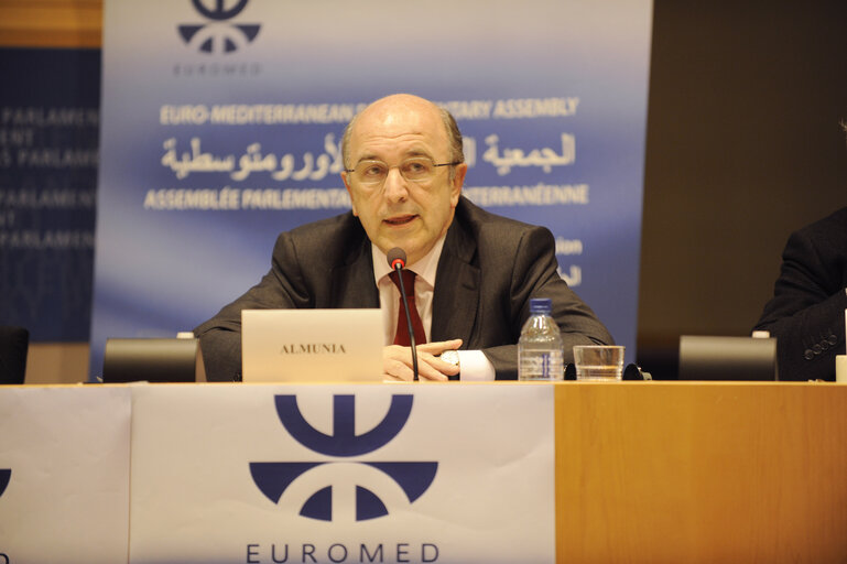 Fotó 20: Plenary session of Euro-Med Assembly on the situation in the Middle East and the impact of the world financial crisis on the Mediterranean region .