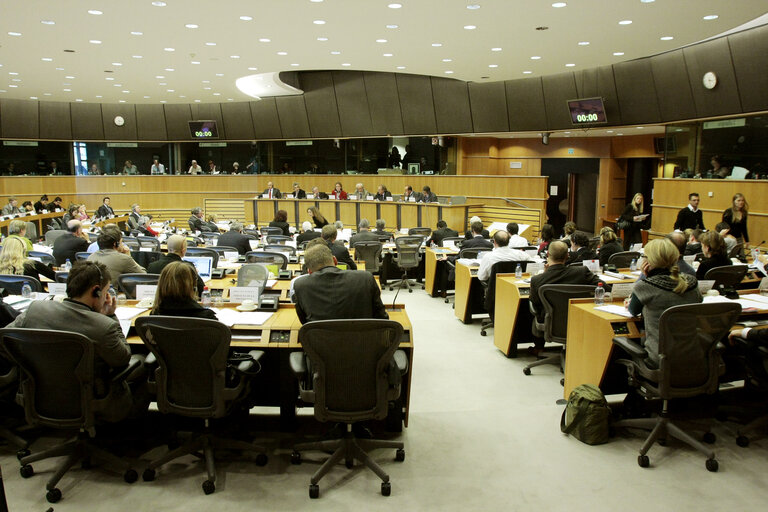 Foto 1: TRAN Committee meeting in Brussels