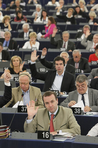 Photo 37 : Plenary session week 37-2012 - Votes