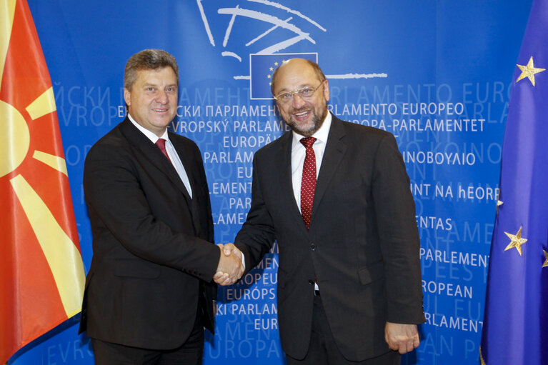 Martin SCHULZ - EP President meets with Gjorge IVANOV, President of the Former Yugoslav Republic of Macedonia