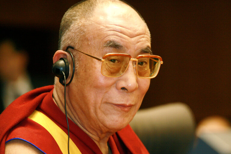 Foto 5: Plenary session in Brussels - His Holiness the XIVth Dalai Lama adresses a formal sitting