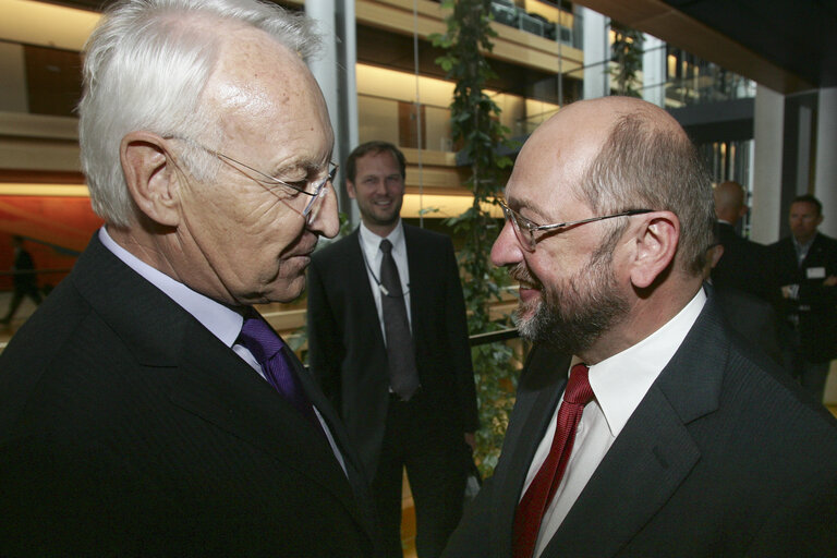 Foto 5: Conference of Presidents with   Martin SCHULZ - EP President and Edmund STOIBER