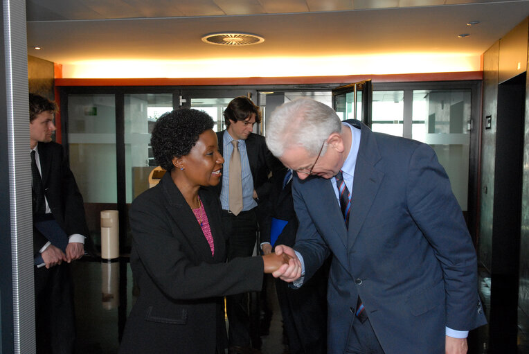 Fotografie 2: EP President meets the UN deputy Secretary-General.