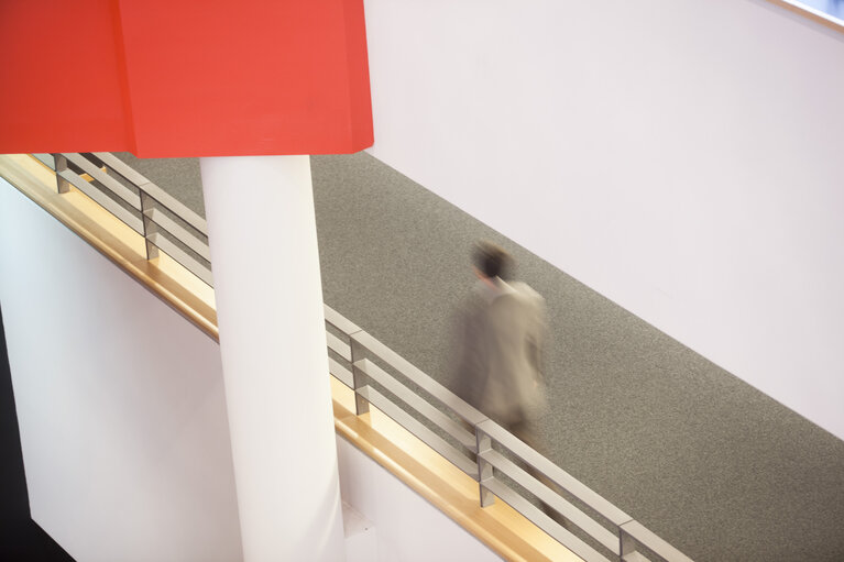 Inside the European Parliament in Brussels