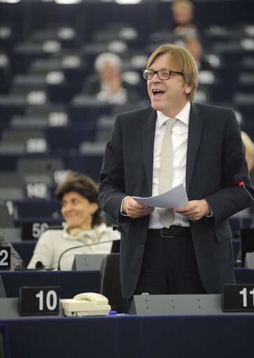 Photo 23: Plenary Session in Strasbourg - Week 43  European Council and European Commission statements