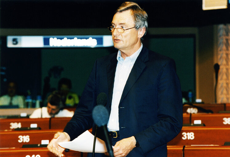 Harald ETTL in plenary session in Strasbourg.