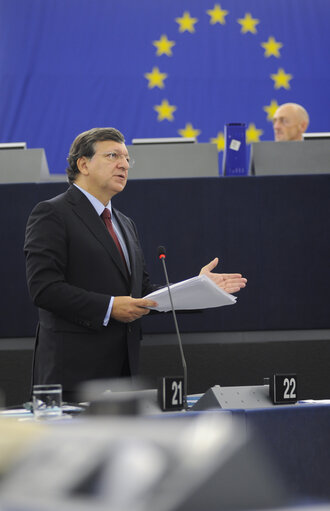 Photo 29: Plenary Session in Strasbourg - Week 43  European Council and European Commission statements