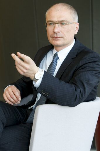 Portrait of Peter SIMON at the EP in Strasbourg.
