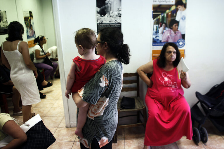 Photos taken at the Medecins du Monde center in Athens.