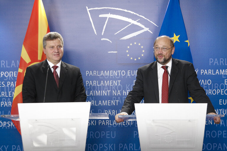 Martin SCHULZ - EP President meets with Gjorge IVANOV, President of the Former Yugoslav Republic of Macedonia