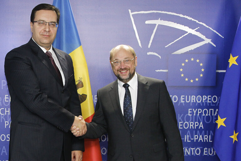 Valokuva 8: Martin SCHULZ - EP President meets with Marian LUPU - Speaker of the Moldovan Parliament