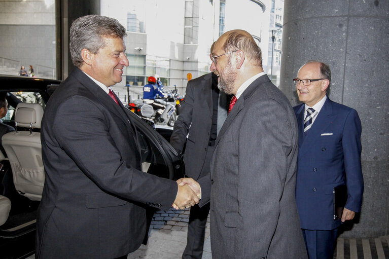 Martin SCHULZ - EP President meets with Gjorge IVANOV, President of the Former Yugoslav Republic of Macedonia