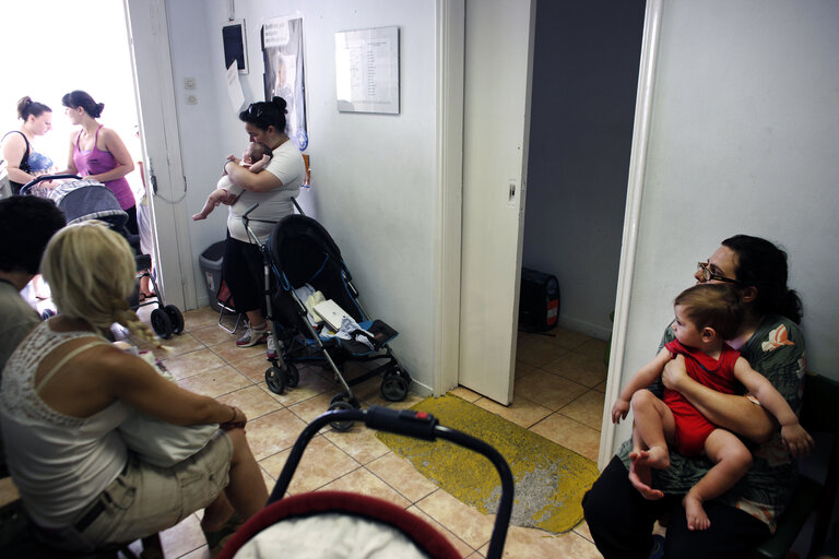 Fotografi 34: Photos taken at the Medecins du Monde center in Athens.