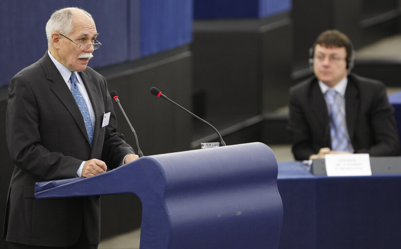 Fotografia 9: EP President attends the Joint Parliamentary Meeting between the European Parliament and the National Parliaments dedicated to Energy and Sustainable Development