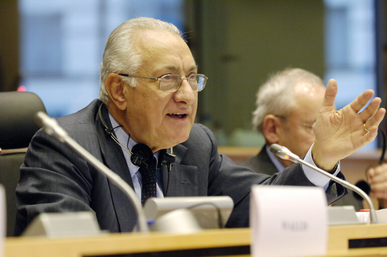 MEP Giuseppe GARGANI attends a meeting in Brussels