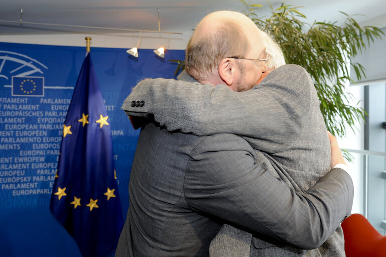 Fotografi 7: Martin SCHULZ - EP President meets with Willy GORLACH